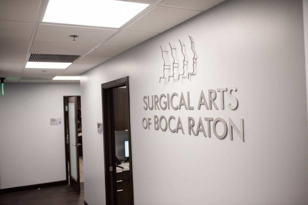 Office tour interior entrance - Surgical Arts of Boca Raton